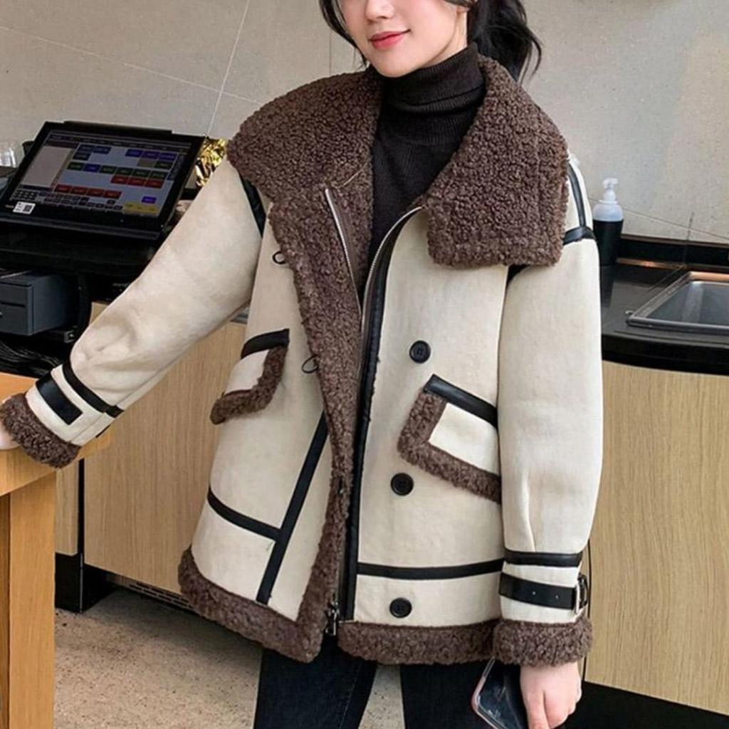 Warme Jacke für Damen, Herbst und Winter, bequeme, weiche, verdickte Jacke, schlanke, lässige, vielseitige Jacke