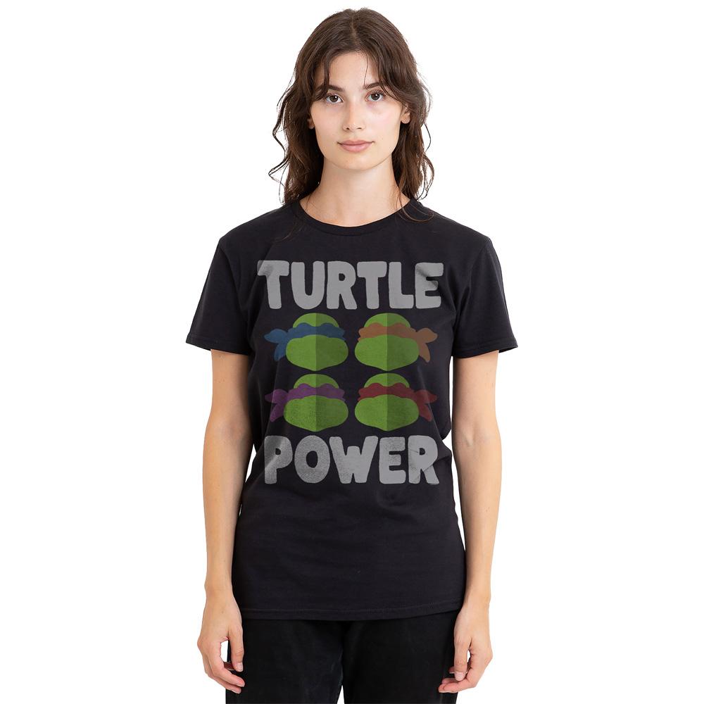 Teenage Mutant Ninja Turtles Unisex Adult Turtle Power Faces T-Shirt