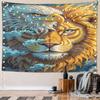 Majestic Eagle and Lion Fusion Design Pattern Wall Hanging Tapestry Decorative Tapestry Home Decor for Bedroom and Living Room