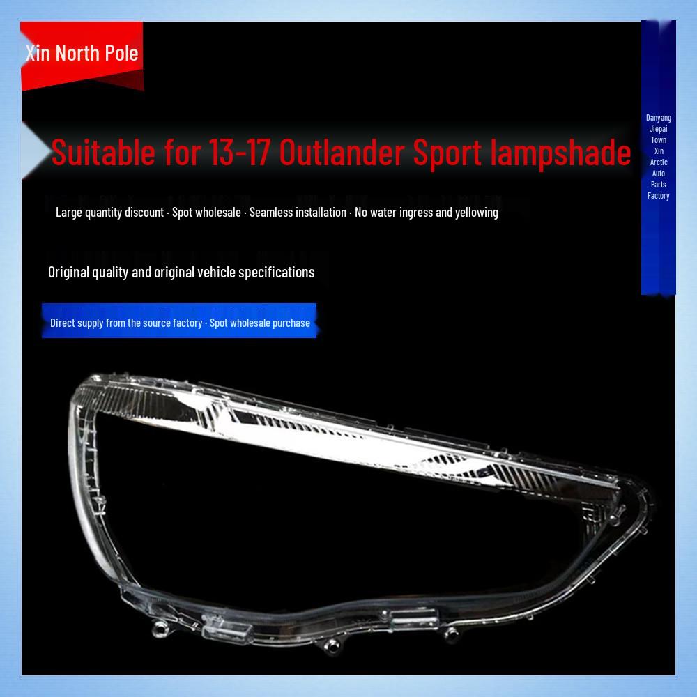 Compatible Mitsubishi ASX Headlight Cover 2013-2018: Lens, Lampshade, Housing, Face, Rear.