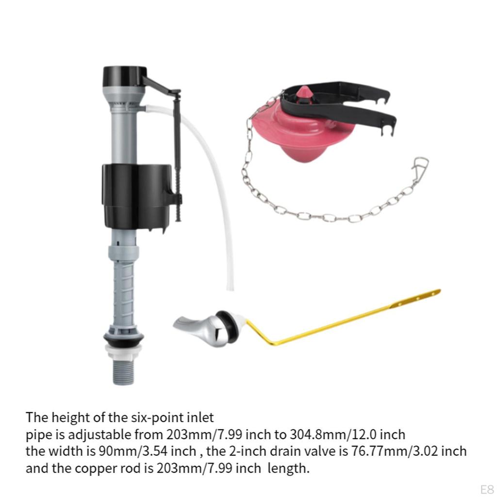 Einfach zu installierendes Toilettenspülkasten-Montageset zum Ersetzen von seitlichen Zulaufspülkästen