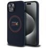 Red Bull Rbhmp15S24Siilvr Iphone 15 6.1 Hardcase Granatowy/Navy Silicone Red Ring Magsafe