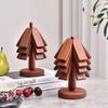 High-End Solid Wood Christmas Tree Insulated Mat – Heat-Resistant Table and Pot Holder Decoration