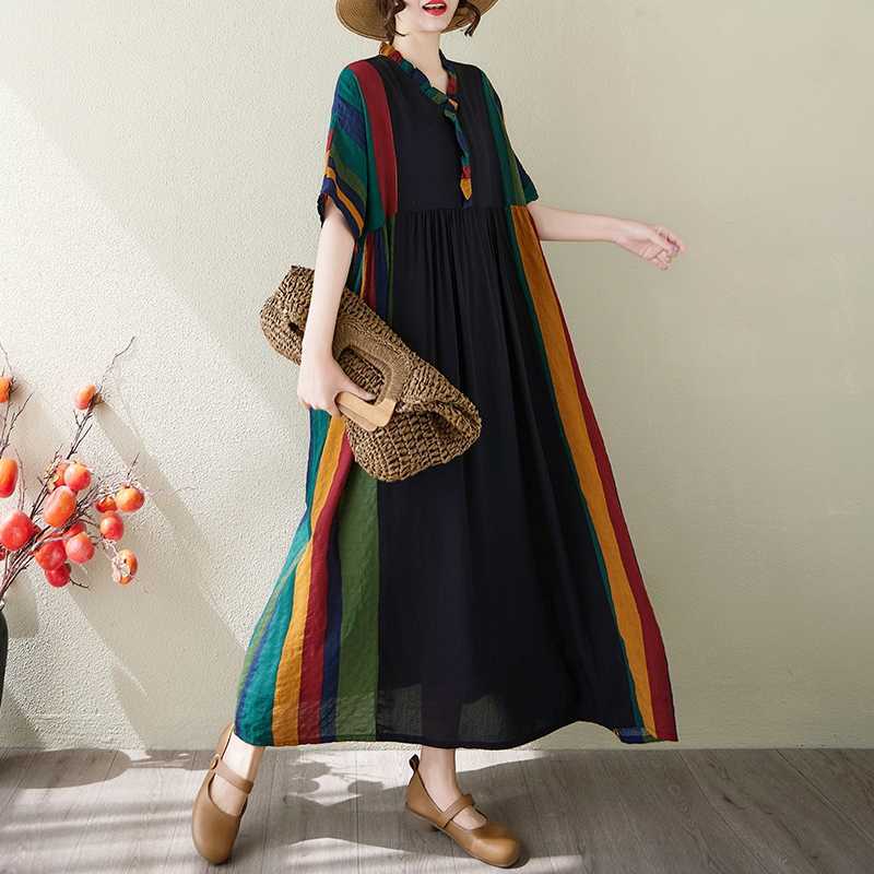 

Женское многослойное длинное платье Large size average size