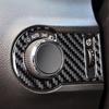 Glossy Carbon Fiber Car Headlight Switch Panel Cover For Chevrolet Camaro 10-15