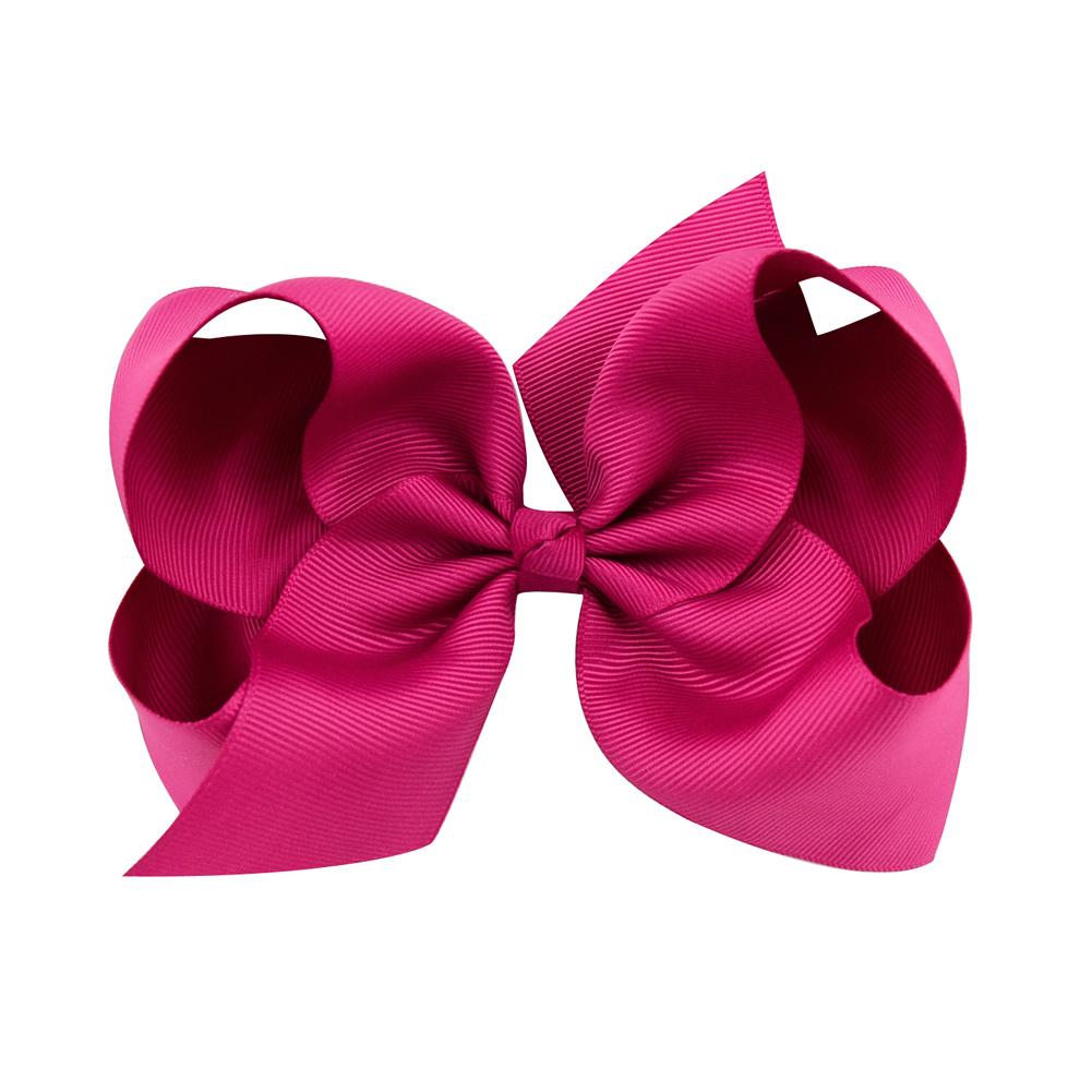 1Pc 40Colors 6'' Solid Colors Grosgrain Ribbon Hair Clips For Cute Girls Large Hairpins Boutique Barrettes Kids Hair Accessories