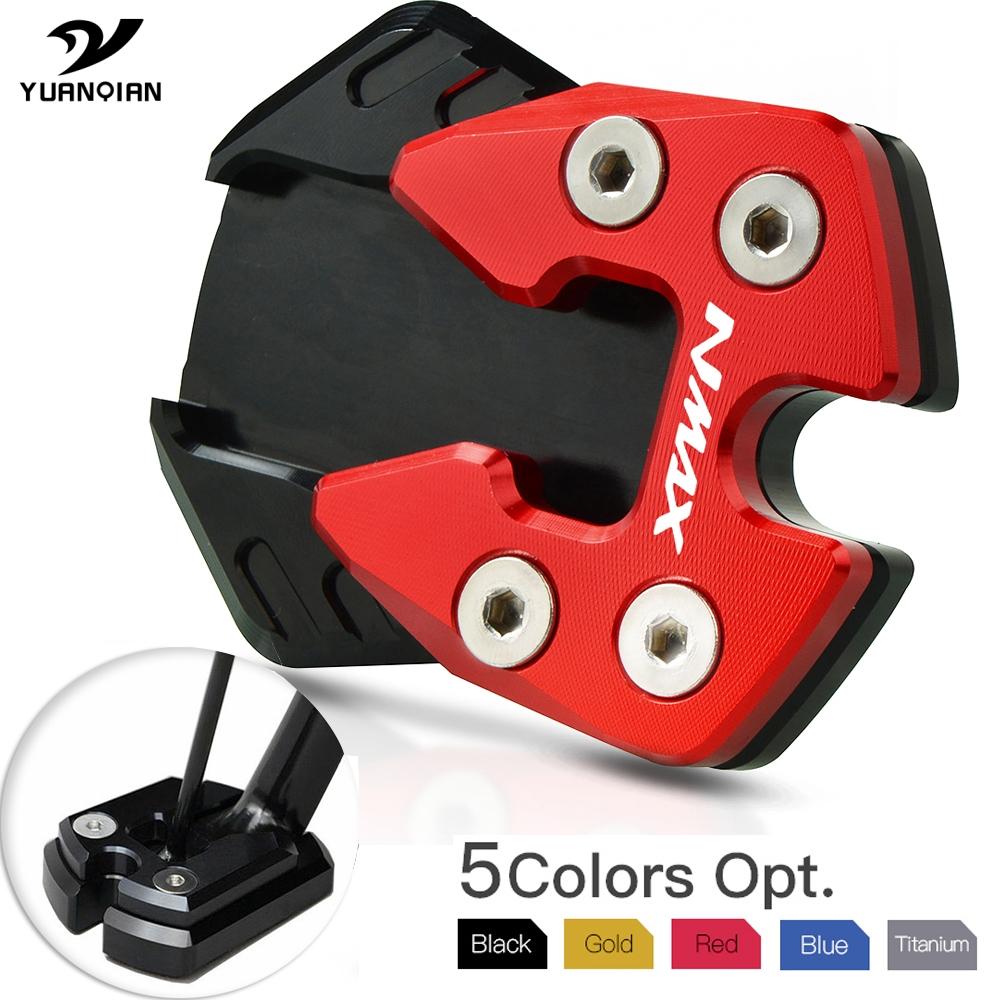 

Soporte lateral para motocicleta YAMAHA N-MAX NMAX 155 125, almohadilla de extensión, placa de almohadilla de soporte lateral NMAX125 155 black-black-NMAX