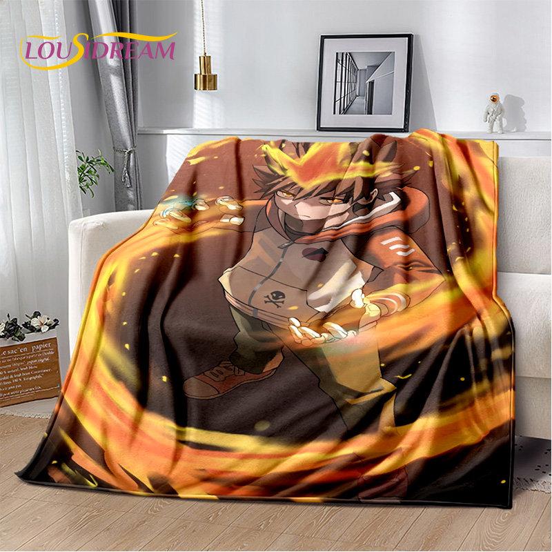 Coperta morbida in peluche, coperta in flanella, coperta da divano per soggiorno, camera da letto, letto, divano, copertura per picnic, per bambini, di Hitman Reborn