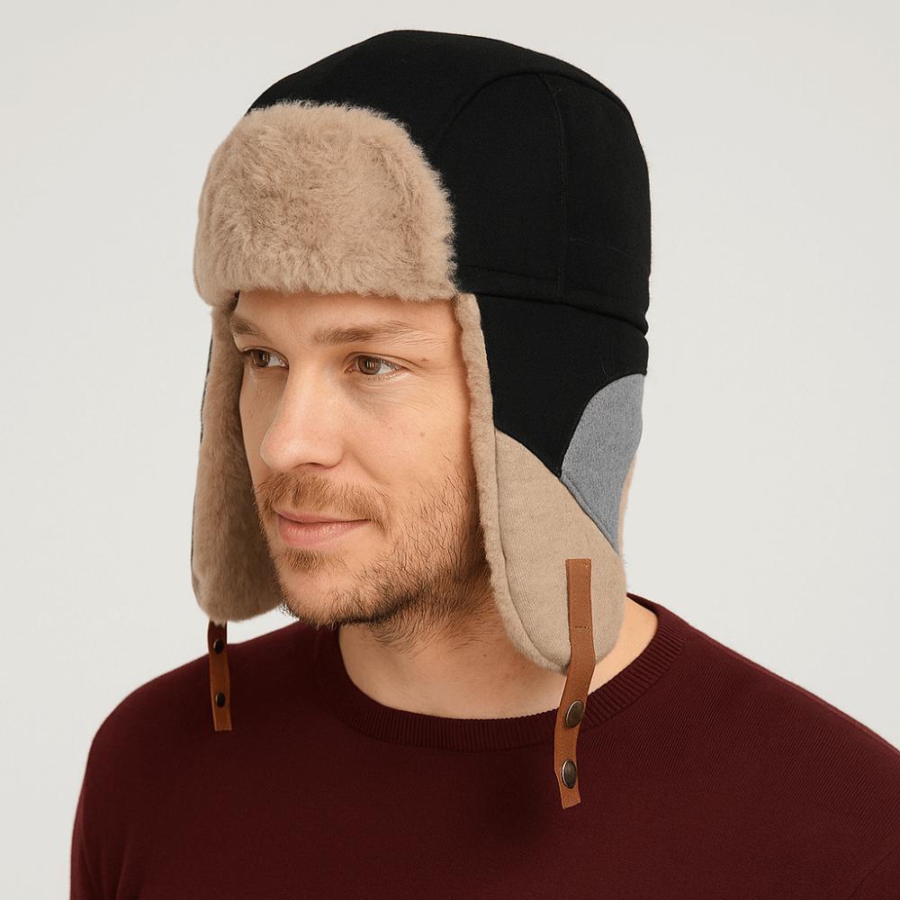 Waterproof Russian Bomber Cap Warm Winter Thermal Hat Vintage Earflap Hat Winter Season