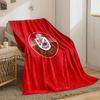 Knight Emblem on Red Background for all seasons blanket lunch break throw gift