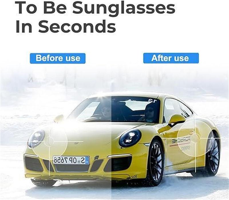 Polarized Clip On Sunglasses Anti-Glare Flip Up Photochromic Polarised Sunglasses for Driving Travel GZW