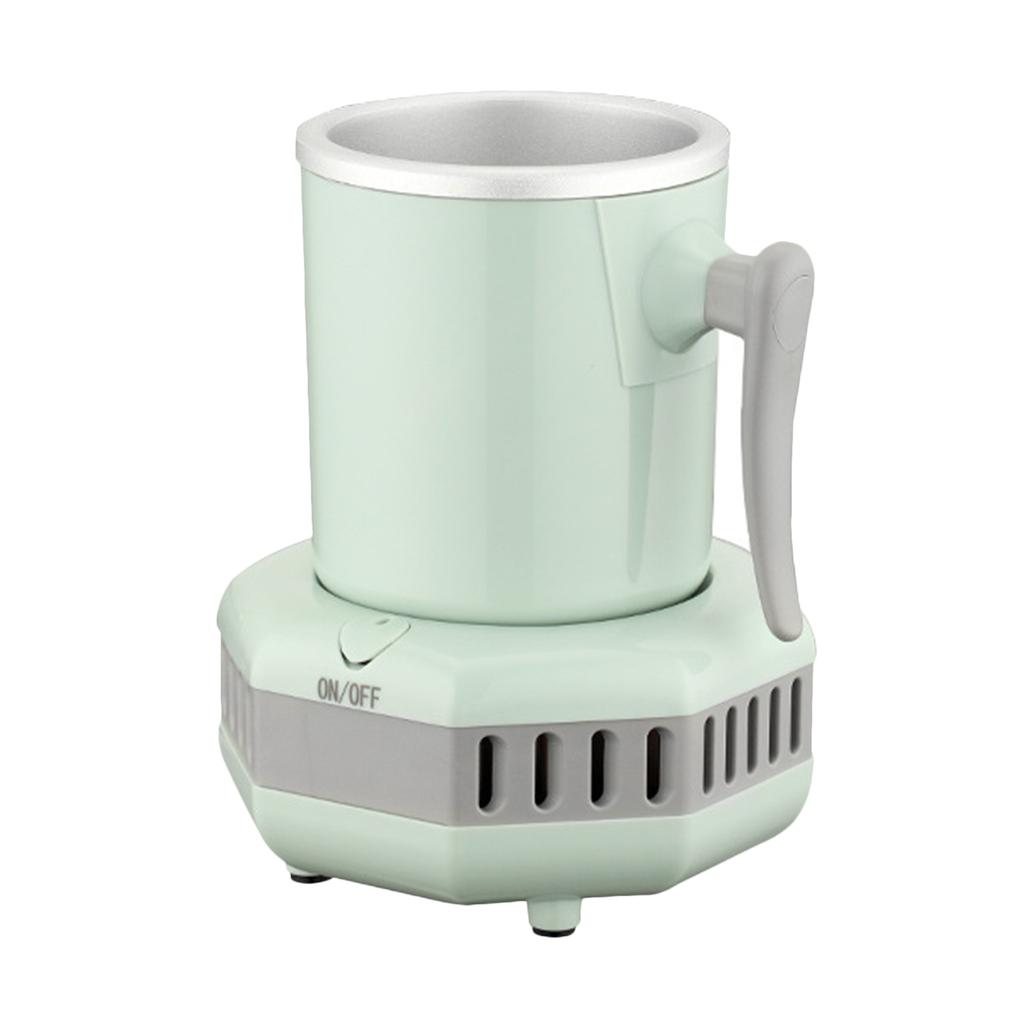 2 in 1 Cooler Warmer Cup Cooler Heating and Cooling Beverage Plate Portable Quick Electric Ice Maker Machine for Outdoor Travel