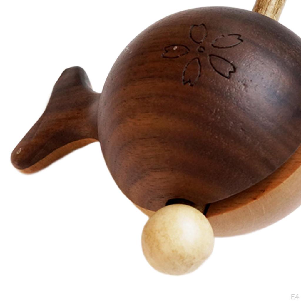 Guiro Instrument Musical Toy Small Handcraft Birthday Gifts Wooden Shaped Percussion