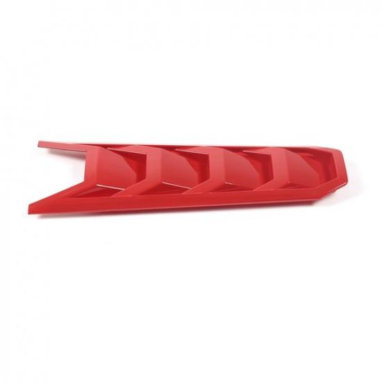 Red Engine Shroud Cover Panel Cover Trim For Corvette C8 -2025