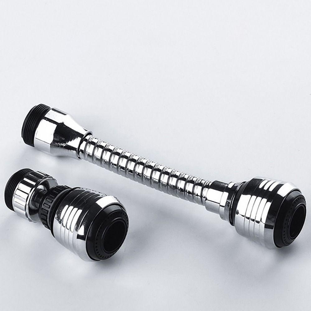 1Set Booster Nozzle Extender 360 Degree Faucet Anti Splash Head Universal Rotating Bubbler Dual Mode Water Saver Filter Nozzle