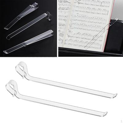 Music Book Clip Strap Piano Score Fixed Band Break Resistant Flexible Acrylic Fixing Strip