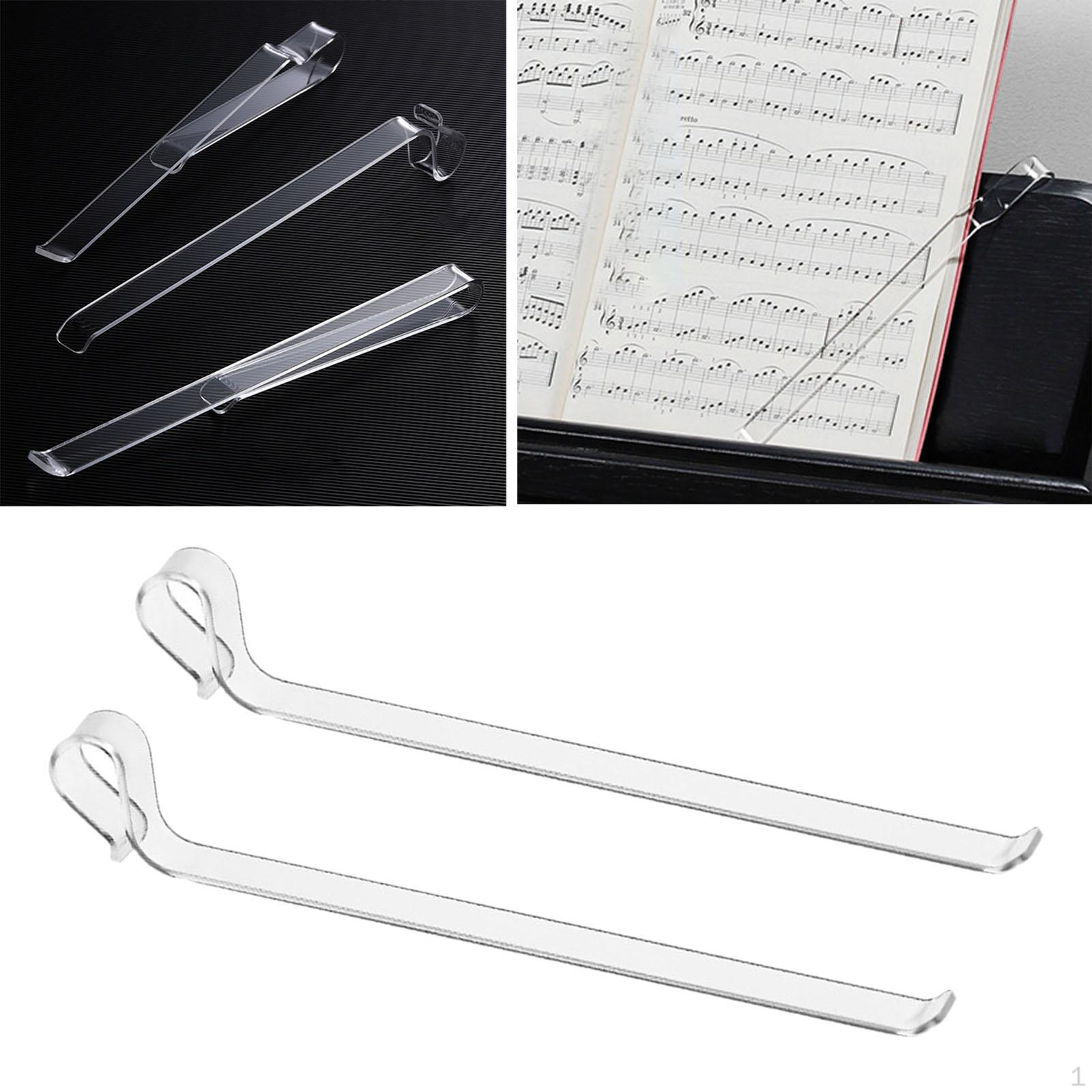 

Music Book Clip Strap Piano Score Fixed Band Break Resistant Flexible Acrylic Fixing Strip for Music Stand