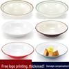 Two-Color Melamine Sauerkraut Fish Bowl - Large Commercial Plastic Imitation Porcelain Soup Basin