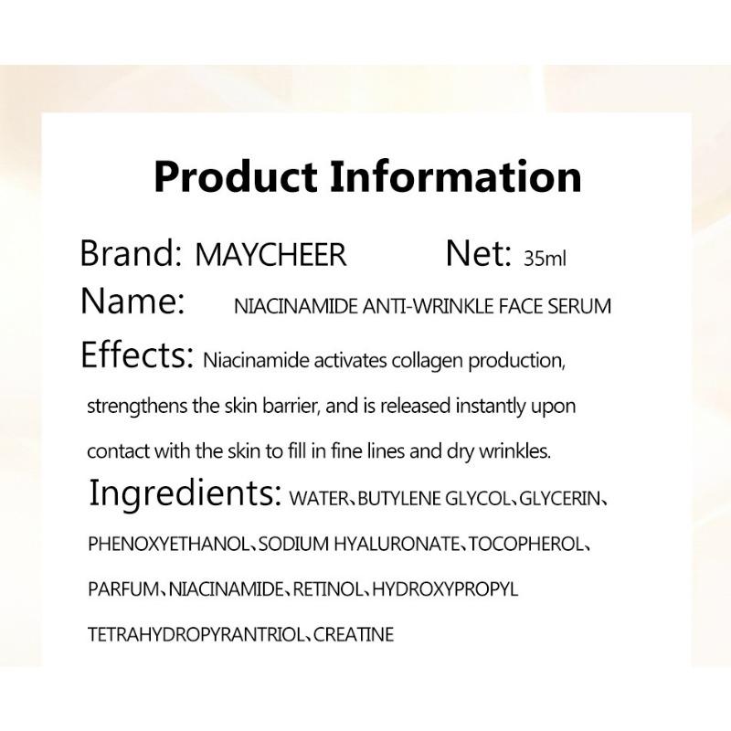 Niacinamide Anti-Wrinkle Facial Essence Fades Flare To Improve Dull and Brighten Skin Tone