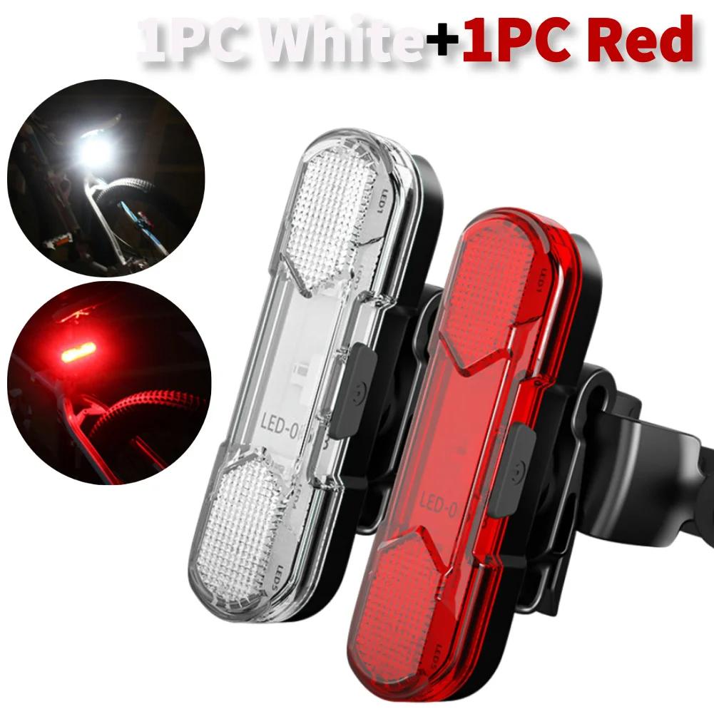 1/2PCS USB Rechargeable LED Bike Light Waterproof Bicycle Seatpost Cycling Tail Light Safety Warning Bicycle Rear Light