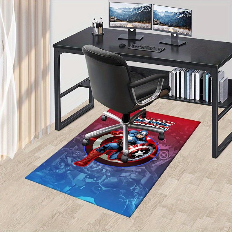 3D Printed Captain America,Shield,Hero Anti-Slip Rug - Machine Washable Office Rug for Living Room, Bedroom, Office - Multiple Sizes