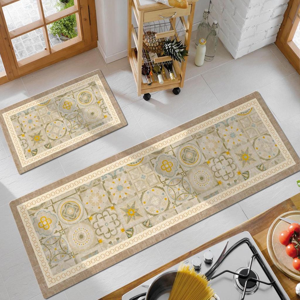 American Retro Water-Absorbing Non-Slip Kitchen Floor Mat