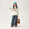 Pudding Haru Girls' Sweet Printed Hooded Sweatshirt