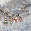 Decorative Santa Claus Jewelry Accessories Christmas Brooch Lapel Pin Brooches Christmas Buckle Pin