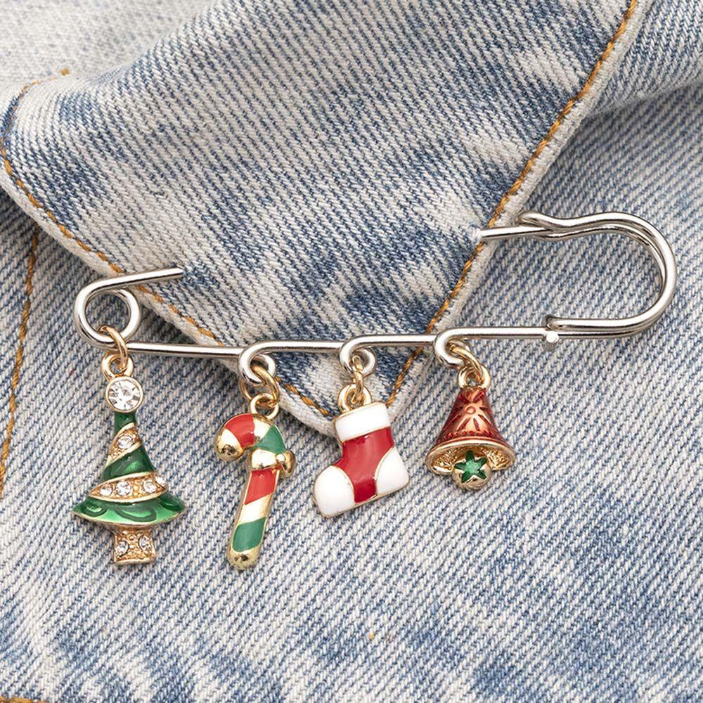 

Sweater Decorative Jewelry Accessories Lapel Pin Brooches Christmas Brooch Christmas Buckle Pin