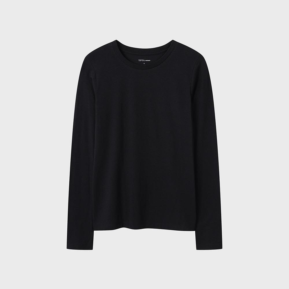 Top Ten Women'S) Soft Crew Neck Long Sleeve T-Shirt_Msf5Ts2010