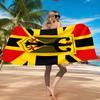 Asciugamano da Spiaggia con Emblema dell'Aquila della Germania, Asciugatura Rapida, Facile da Curare, Adatto Sia per il Fitness che per le Vacanze al Mare, Essenziale per lo Sport