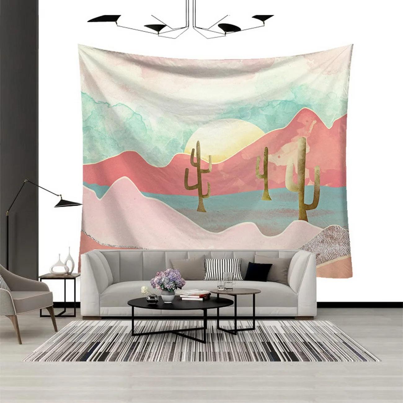 

Горная река абстрактный декоративный гобелен домашний декор стены офис гостиная гобелен 100x75cm