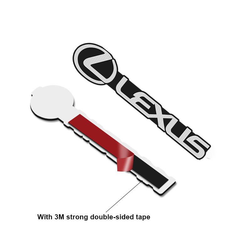 Pegatina Decorativa para Audio de Coche Pegatina de Emblema de Aluminio 3D Para Lexus RX330 IS250 Ct200h ES300h RX350 IS300h NX300h RX400h ES350 GS300
