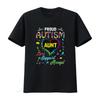 Proud Autism Aunt Love Support Accept Help Awareness T Shirt Vintage Washed Fashion Stretched Unisex Stylish Breathable