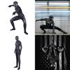 Atmungsaktiver Und Elastischer Spiderman Black Venom Zentai Anzug Mit Durchsichtigen Augen