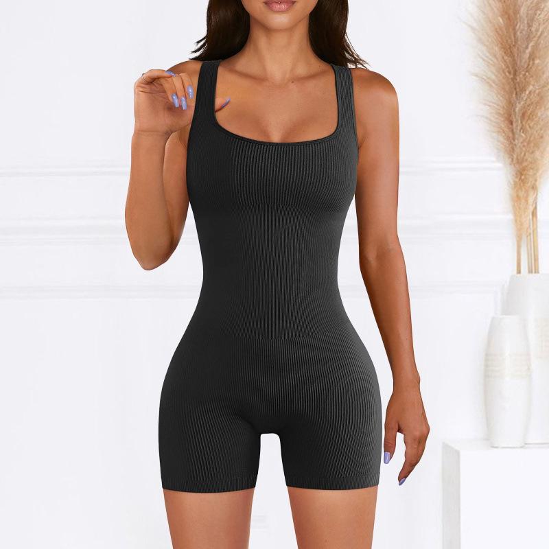 Tuta Slimming a Coste con Scollo Quadrato - Moda Donna Autunno/Inverno 2025