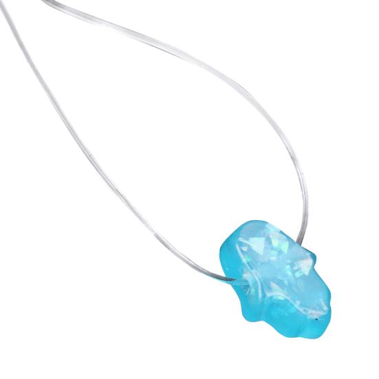 Přívěsek Hamsa Hand of Fatima Transparentní řetízkový náhrdelník Dámské šperky