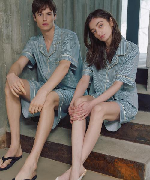 

[CEID] [2PACK] (Unisex) Classic Chrono Short Sleeve Pajama Set [Shipped from Korea] 100% Authentic M M