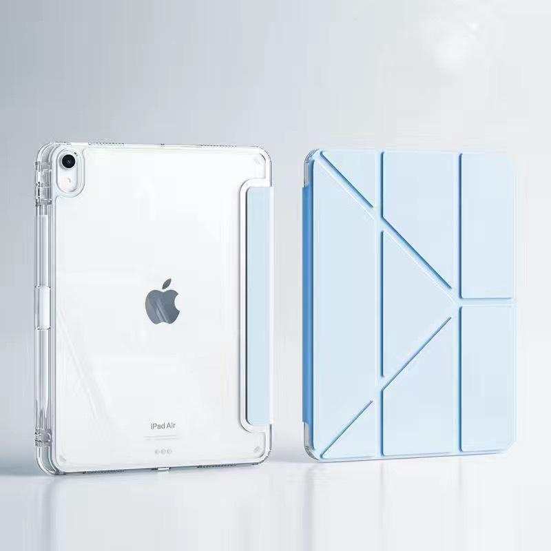 Y-Type Acrylic Anti-Bend iPad 11 Protective Case with Pen Slot - 2025 Model