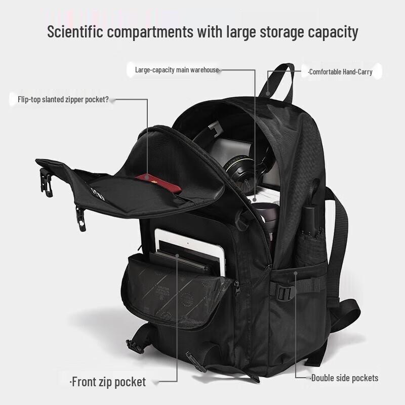 Warrior Men's Large Capacity Water-Resistant Backpack