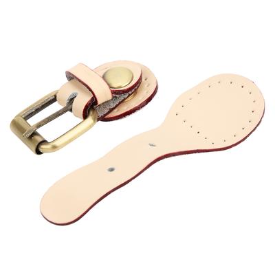 1Pc Bag Buckle Lock Cow Split Leather DIY Hand Made Hardware Accessories with Bronze