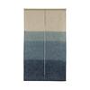 Narumikk Japanese Style Curtain, Made In Japan, Tiered, Blue, 150cm Length, 17-606