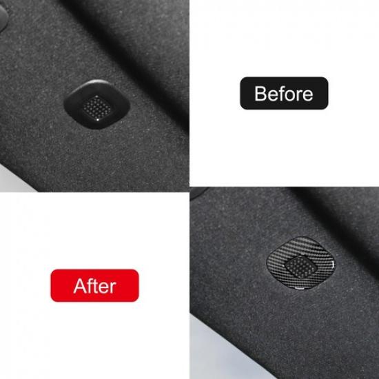 ABS Carbon Fiber Rear Reading Light Cover Trim For Dodge Ram 1500 TRX 2022-2023