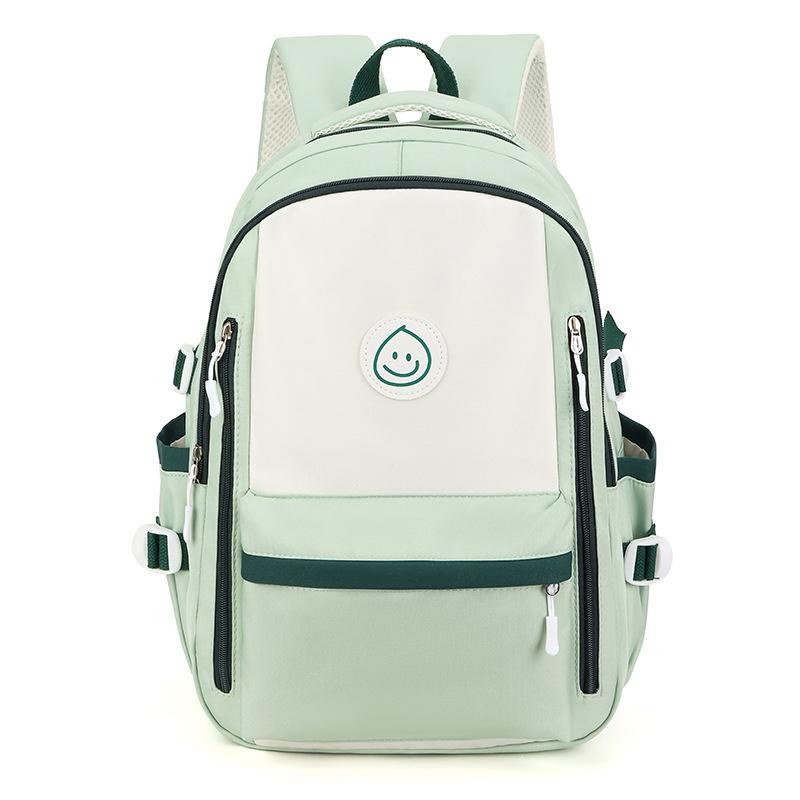 Schoolbag Large capacity backpack Middle school student make-up bag New color matching bag High school schoolbag Women's campus fashion backpack
