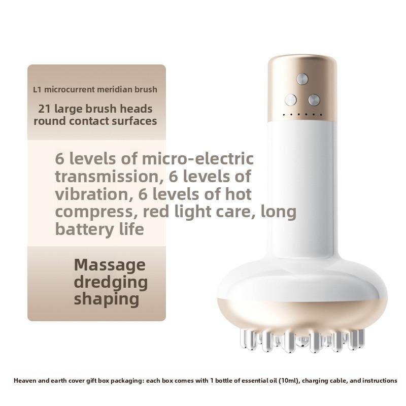 Facial Scraping Board Intelligent Bianshi Scraping Instrument Facial Lift Multi-function Beauty Massager Micro-current Meridian Brush