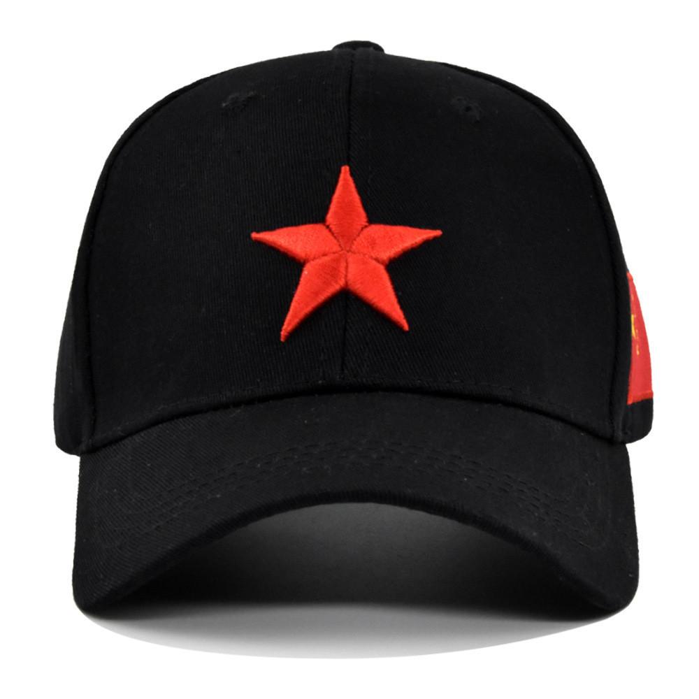 Duck Tongue Cap Five Pointed Star Threedimensional Embroidery Cap Baseball