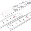 Stainless Steel Ruler Metal Ruler 15/20/30cm Straight Ruler Measuring Tool School Supplies for Engineering Teaching