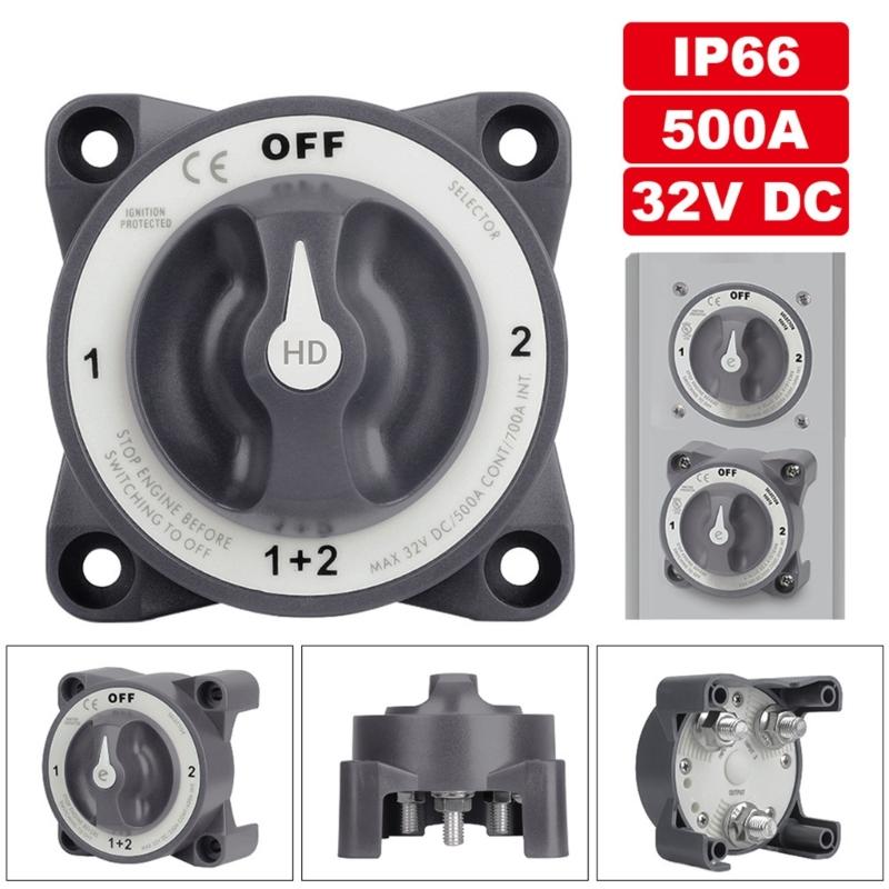 4 Position Battery Switches Marine Battery Control Solution Waterproof Battery Disconnect Switches 4 Position Control