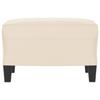 Footstool Beige 60x50x41 Cm Microfiber Fabric