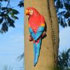 Wall-Mounted Parrot on Tree: Hanging Tree Ornament Bird Model